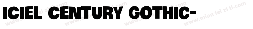 iCiel Century Gothic字体转换
